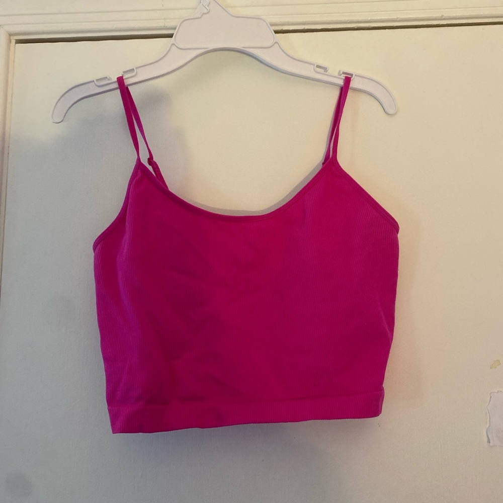 Vibrant Pink Crop Top
